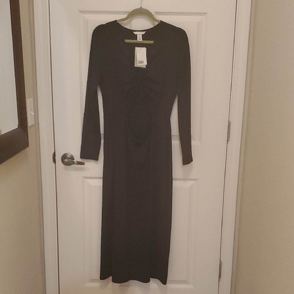 Elegant Black Long Sleeve Dress